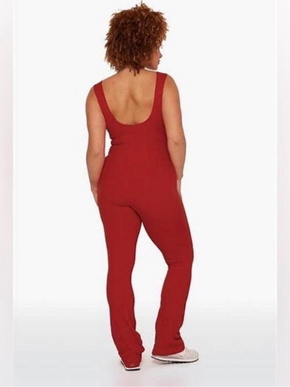 SET Active Ribbed Red Jumpsuit - Picture 3 of 6